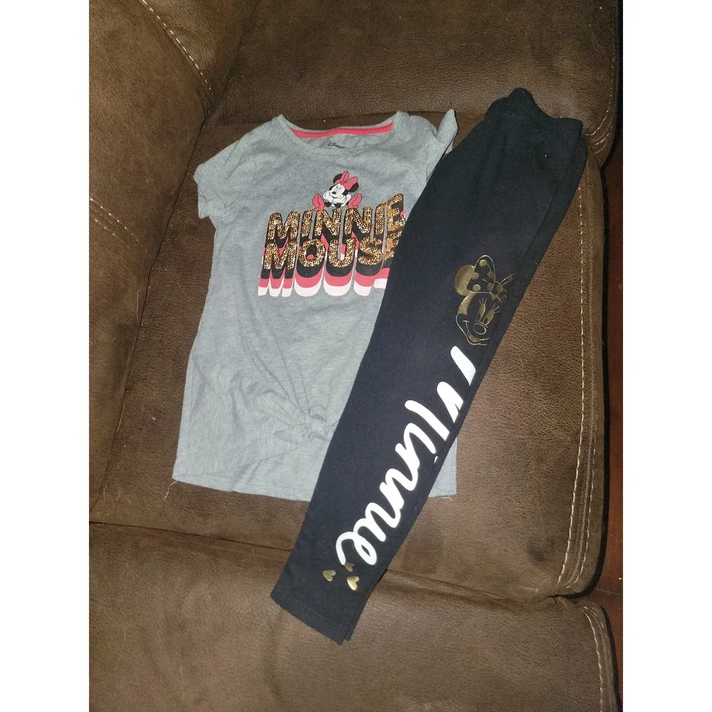 Disney jumping beans minnie mouse top‎ and leggings size 6